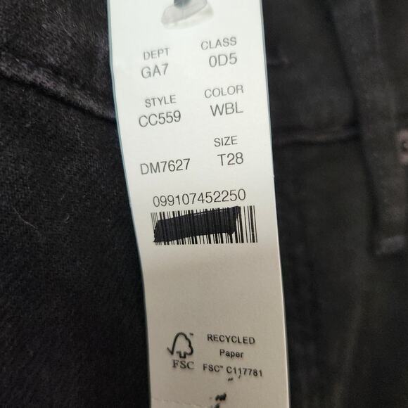 NWT J. Crew Denim Trouser In 1996 Semi-Stretch Women's Jeans Black 28T - Picture 11 of 13